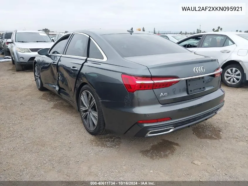 2019 Audi A6 55 Premium VIN: WAUL2AF2XKN095921 Lot: 40611734