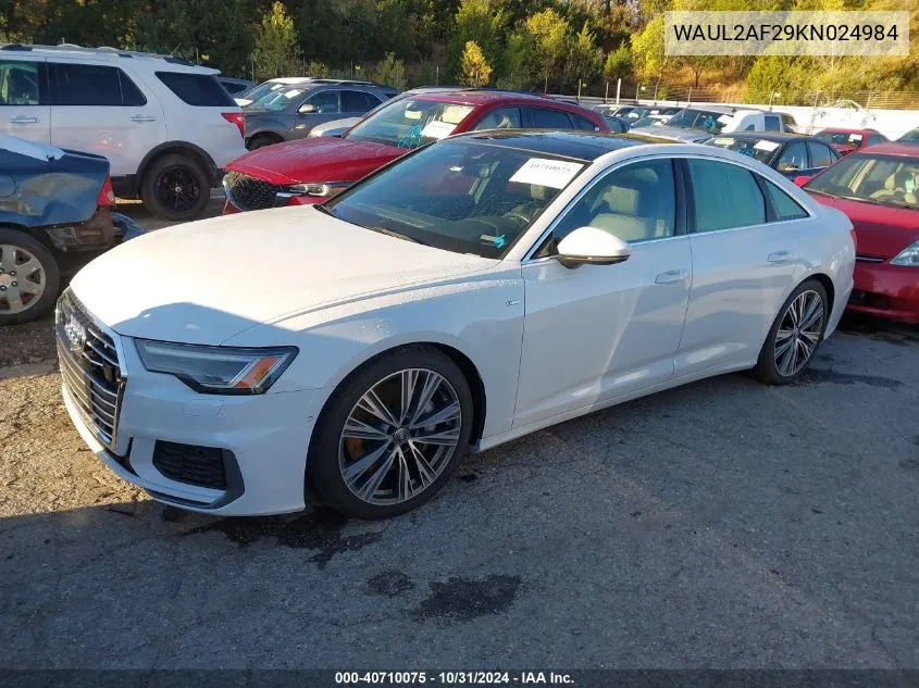 2019 Audi A6 55 Premium VIN: WAUL2AF29KN024984 Lot: 40710075