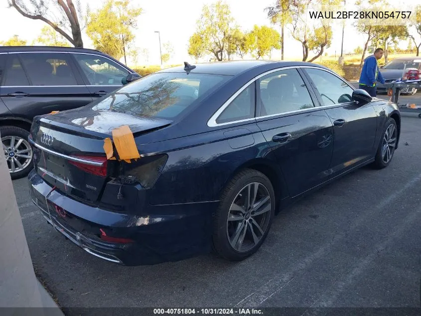 2019 Audi A6 55 Premium VIN: WAUL2BF28KN054757 Lot: 40751804