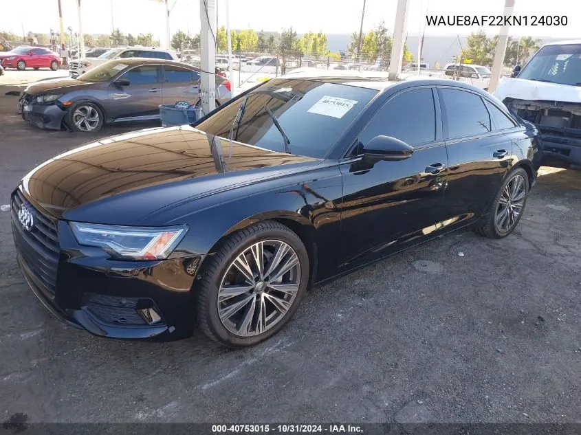 2019 Audi A6 45 Premium VIN: WAUE8AF22KN124030 Lot: 40753015