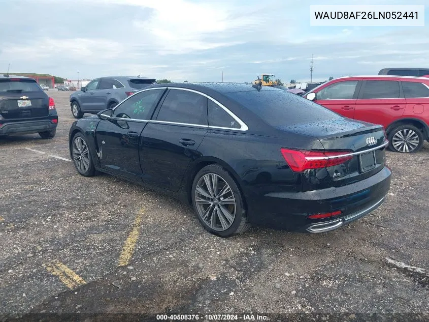 2020 Audi A6 Premium VIN: WAUD8AF26LN052441 Lot: 40508376