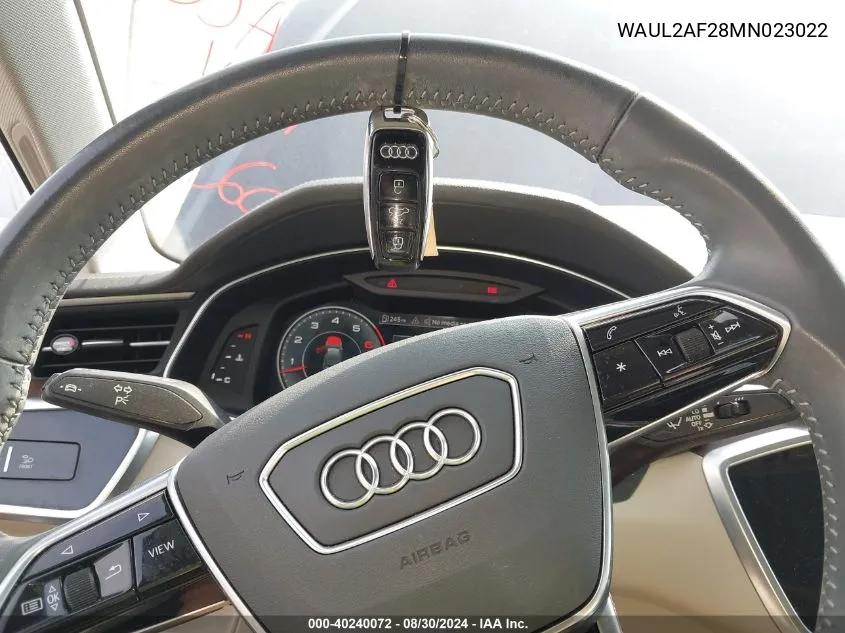 2021 Audi A6 Premium Plus 55 Tfsi Quattro S Tronic VIN: WAUL2AF28MN023022 Lot: 40240072