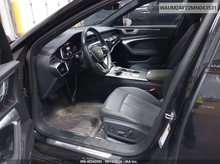 WAUM2AF22MN043531 2021 Audi A6 Prestige