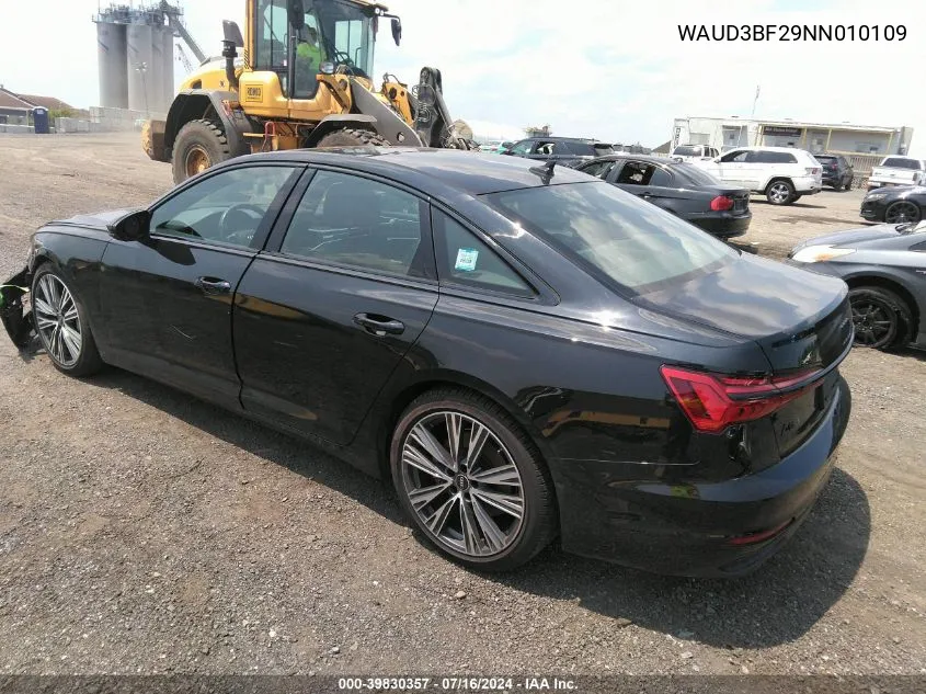 2022 Audi A6 Premium 45 Tfsi Quattro S Tronic VIN: WAUD3BF29NN010109 Lot: 39830357