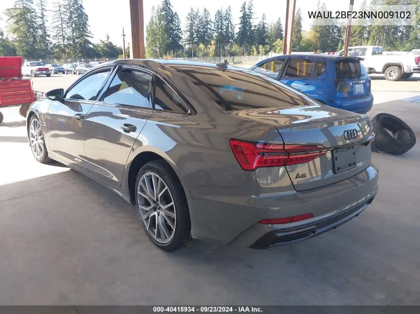 2022 Audi A6 Premium Plus 55 Tfsi Quattro S Tronic VIN: WAUL2BF23NN009102 Lot: 40415934