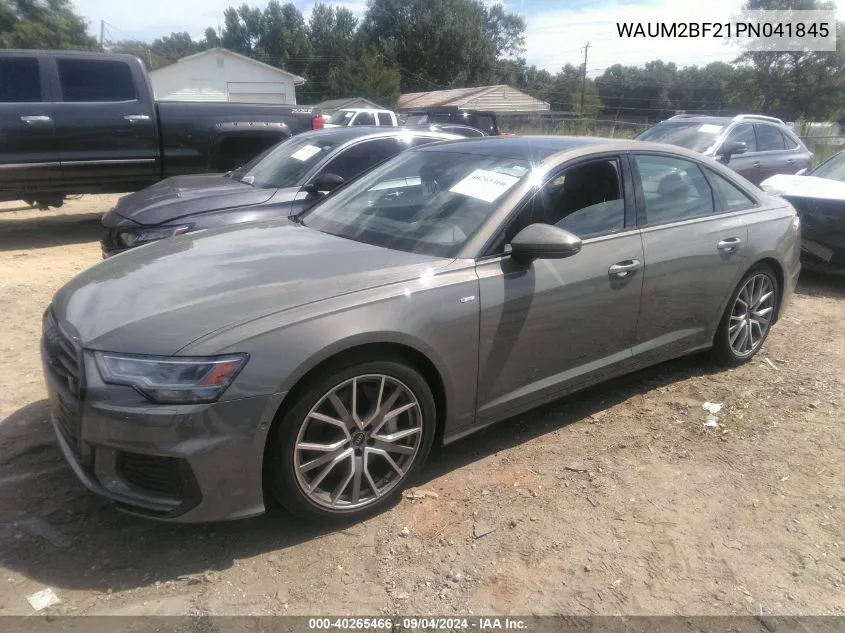 2023 Audi A6 Prestige 55 Tfsi Quattro S Tronic VIN: WAUM2BF21PN041845 Lot: 40265466