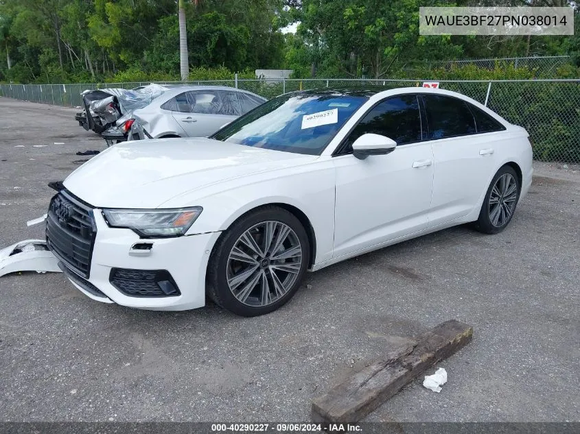 2023 Audi A6 Premium Plus 45 Tfsi Quattro S Tronic VIN: WAUE3BF27PN038014 Lot: 40290227