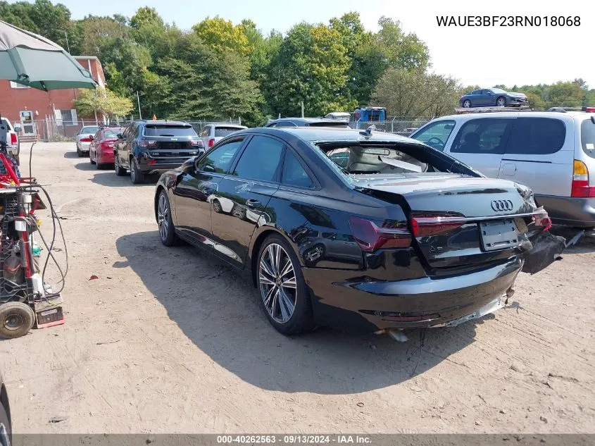 2024 Audi A6 Premium Plus 45 Tfsi Quattro S Tronic VIN: WAUE3BF23RN018068 Lot: 40262563