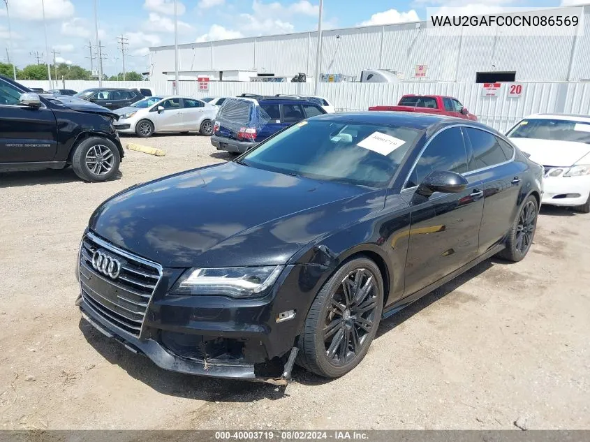 2012 Audi A7 Premium VIN: WAU2GAFC0CN086569 Lot: 40003719