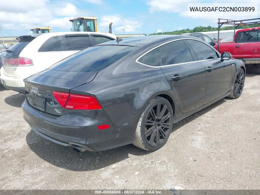 2012 Audi A7 Premium VIN: WAUSGAFC2CN003899 Lot: 40056500