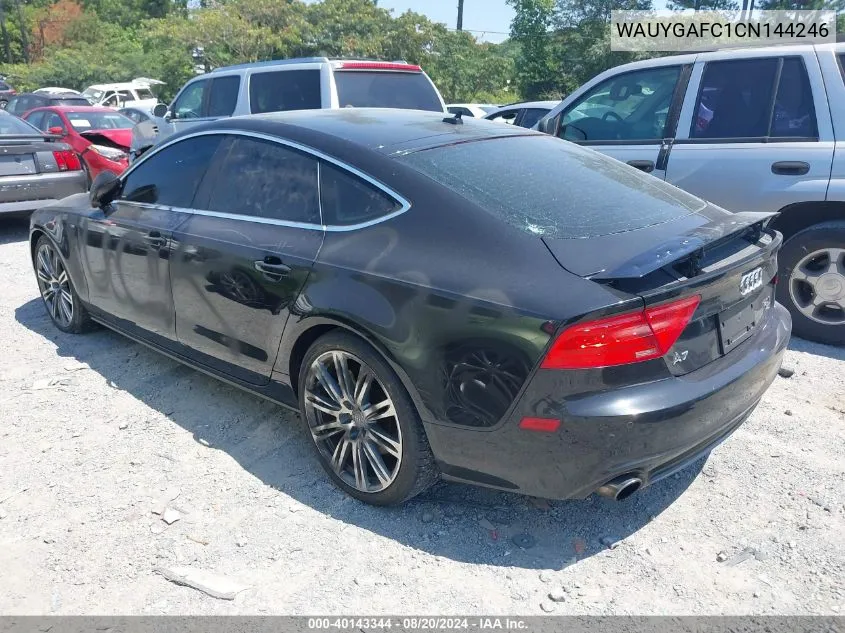 WAUYGAFC1CN144246 2012 Audi A7 Premium Plus