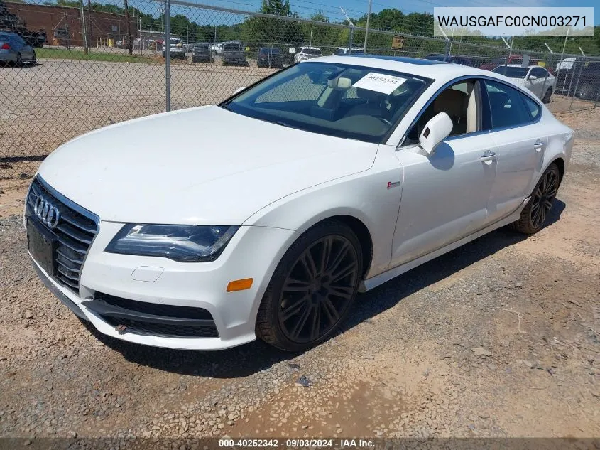 WAUSGAFC0CN003271 2012 Audi A7 Premium