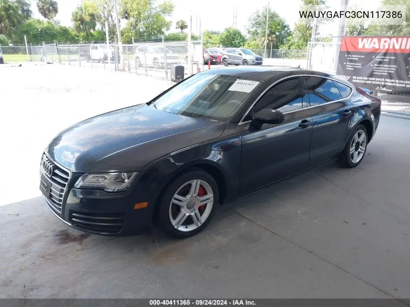 WAUYGAFC3CN117386 2012 Audi A7 Premium Plus