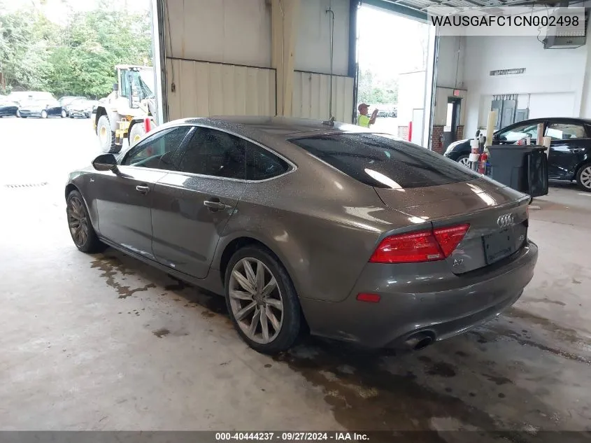 WAUSGAFC1CN002498 2012 Audi A7 Premium