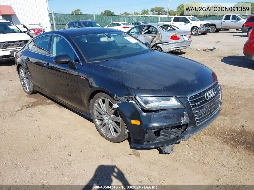 2012 Audi A7 Premium VIN: WAU2GAFC3CN091359 Lot: 40504346