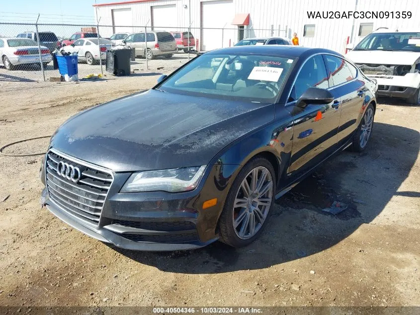 2012 Audi A7 Premium VIN: WAU2GAFC3CN091359 Lot: 40504346