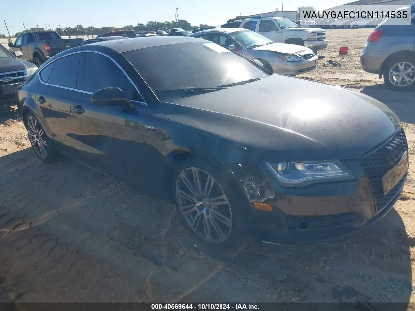 2012 Audi A7 Premium VIN: WAUYGAFC1CN114535 Lot: 40569644