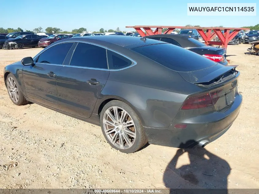 WAUYGAFC1CN114535 2012 Audi A7 Premium