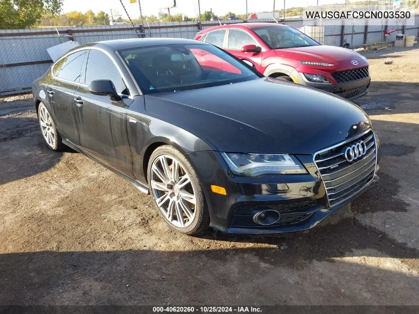 2012 Audi A7 Premium VIN: WAUSGAFC9CN003530 Lot: 40620260