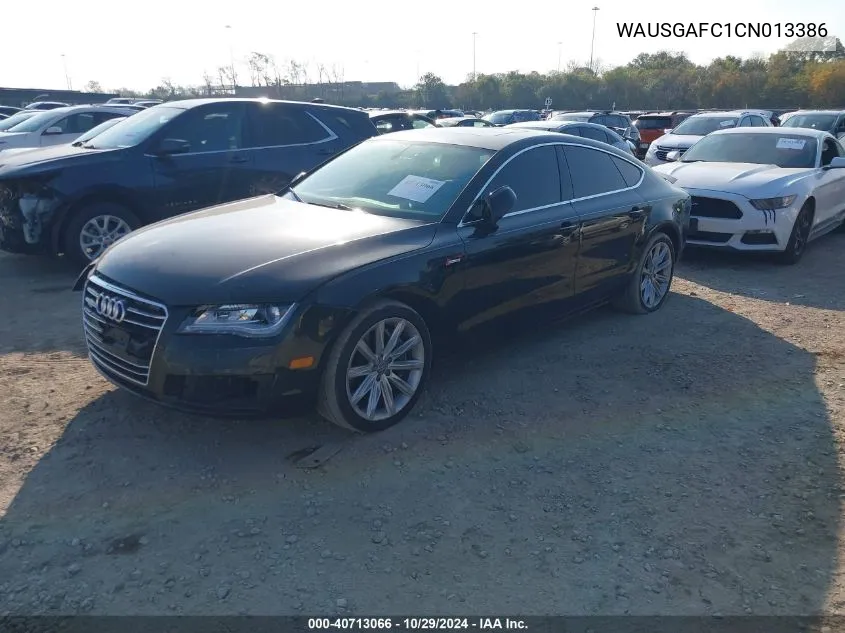 2012 Audi A7 Premium VIN: WAUSGAFC1CN013386 Lot: 40713066