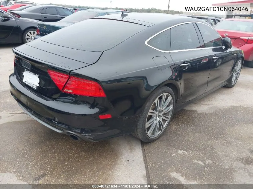 2012 Audi A7 Premium VIN: WAU2GAFC1CN064046 Lot: 40721634