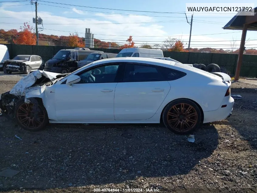 2012 Audi A7 Premium VIN: WAUYGAFC1CN121792 Lot: 40764944