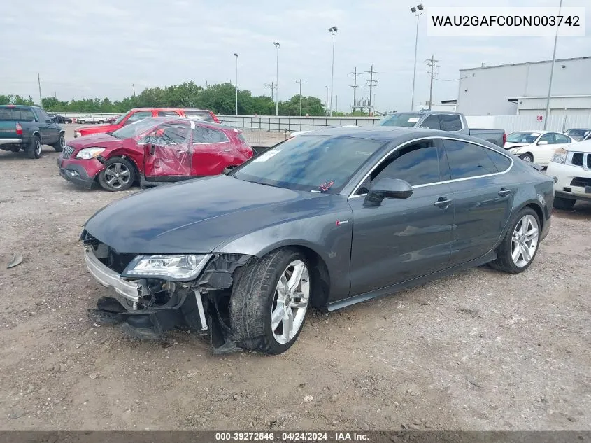 2013 Audi A7 3.0T Premium VIN: WAU2GAFC0DN003742 Lot: 39272546