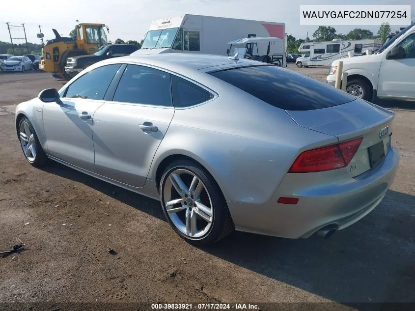 2013 Audi A7 3.0T Premium VIN: WAUYGAFC2DN077254 Lot: 39833921