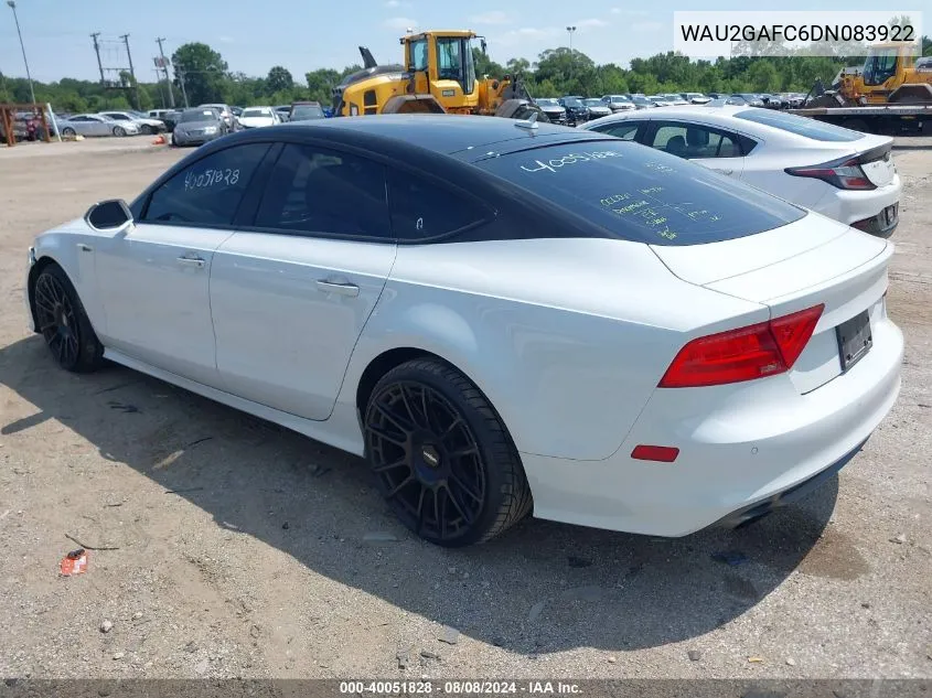 WAU2GAFC6DN083922 2013 Audi A7 3.0T Premium