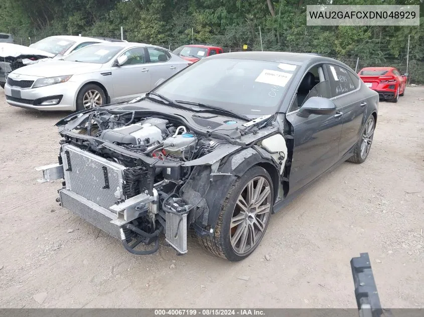 WAU2GAFCXDN048929 2013 Audi A7 3.0T Premium