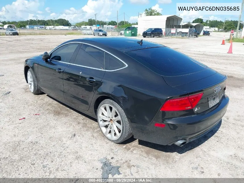 WAUYGAFC6DN035685 2013 Audi A7 3.0T Premium