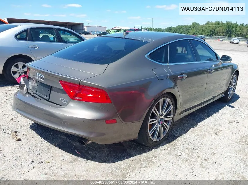 WAU3GAFC7DN014113 2013 Audi A7 3.0T Premium