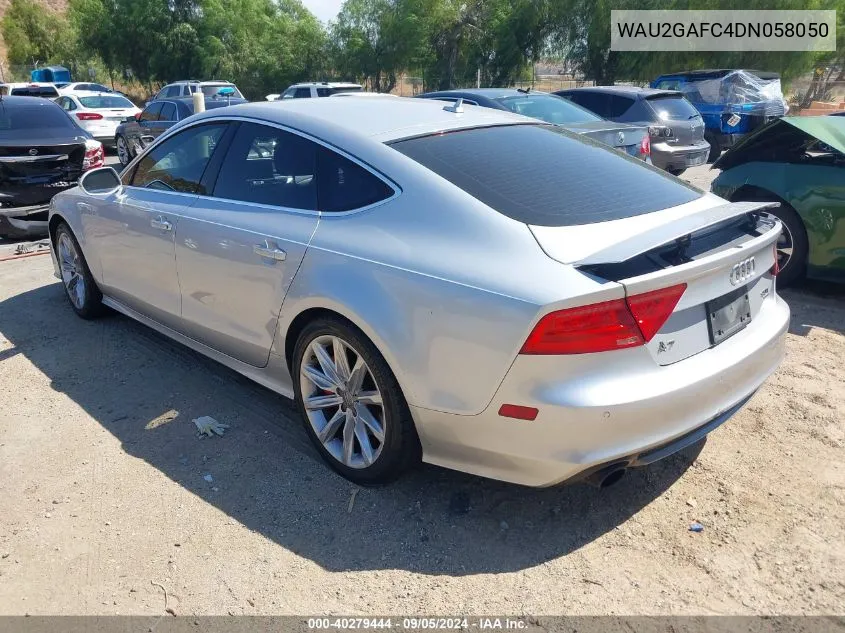 2013 Audi A7 3.0T Premium VIN: WAU2GAFC4DN058050 Lot: 40279444