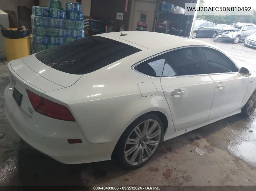 2013 Audi A7 3.0T Premium VIN: WAU2GAFC5DN010492 Lot: 40403666