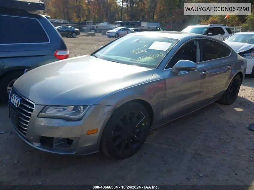 2013 Audi A7 3.0T Premium VIN: WAUYGAFC0DN067290 Lot: 40666504