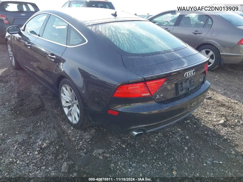 2013 Audi A7 Premium Plus VIN: WAUYGAFC2DN013909 Lot: 40878911