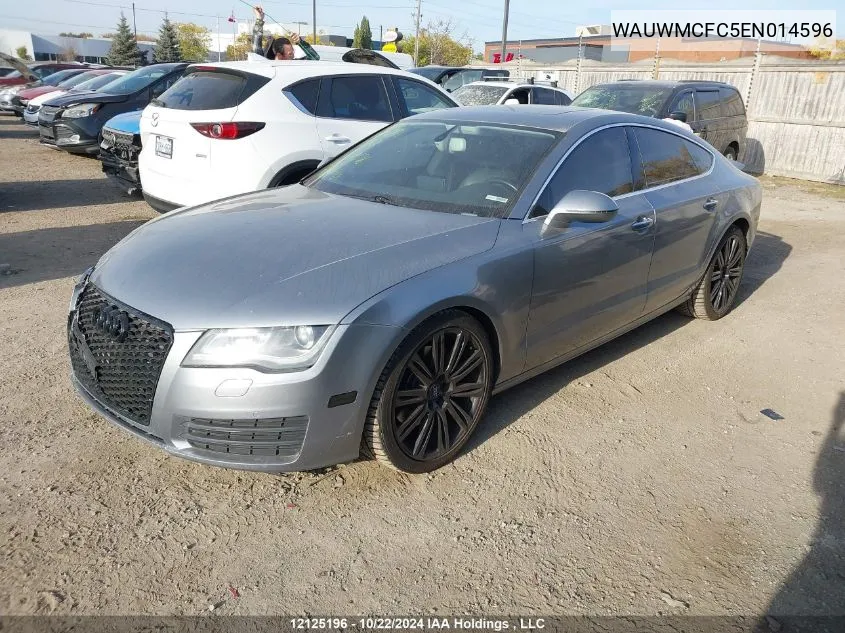 2014 Audi A7 VIN: WAUWMCFC5EN014596 Lot: 12125196