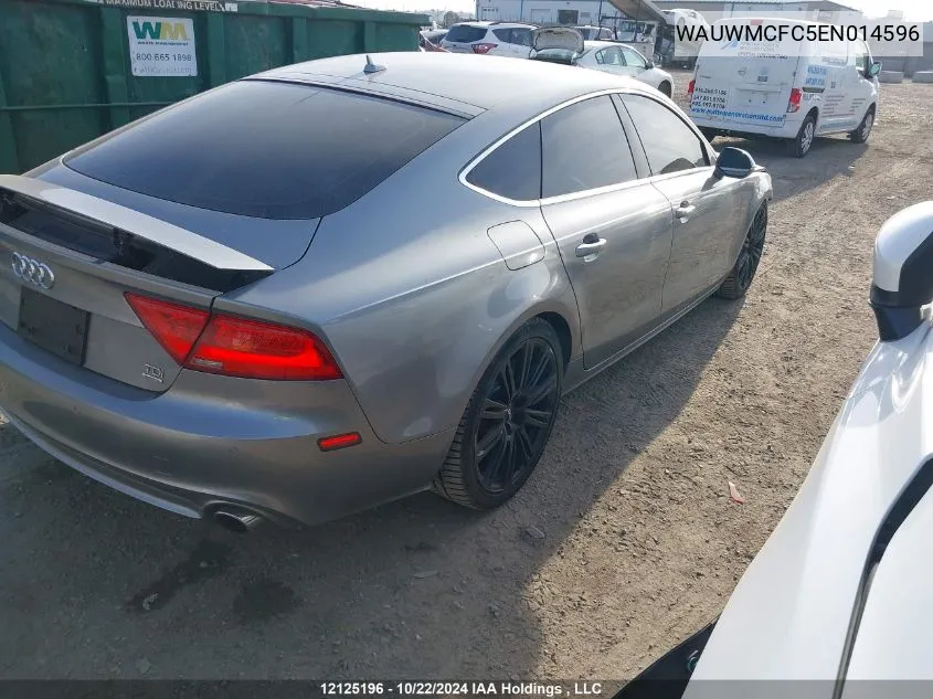 2014 Audi A7 VIN: WAUWMCFC5EN014596 Lot: 12125196