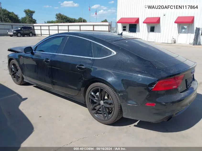 2014 Audi A7 3.0T Premium Plus VIN: WAU2GAFC1EN117864 Lot: 40133694