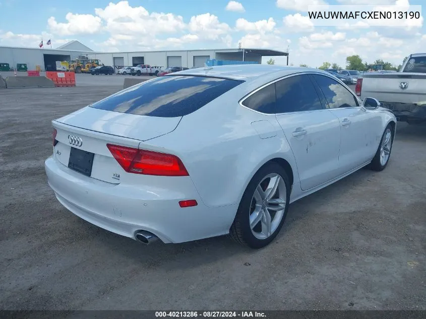 WAUWMAFCXEN013190 2014 Audi A7 3.0 Tdi Premium Plus