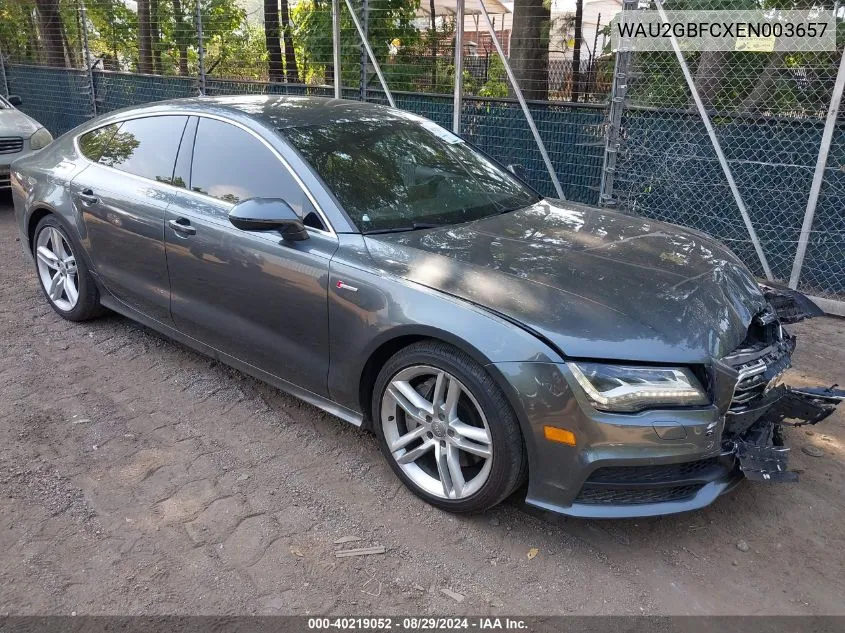 2014 Audi A7 3.0T Premium Plus VIN: WAU2GBFCXEN003657 Lot: 40219052