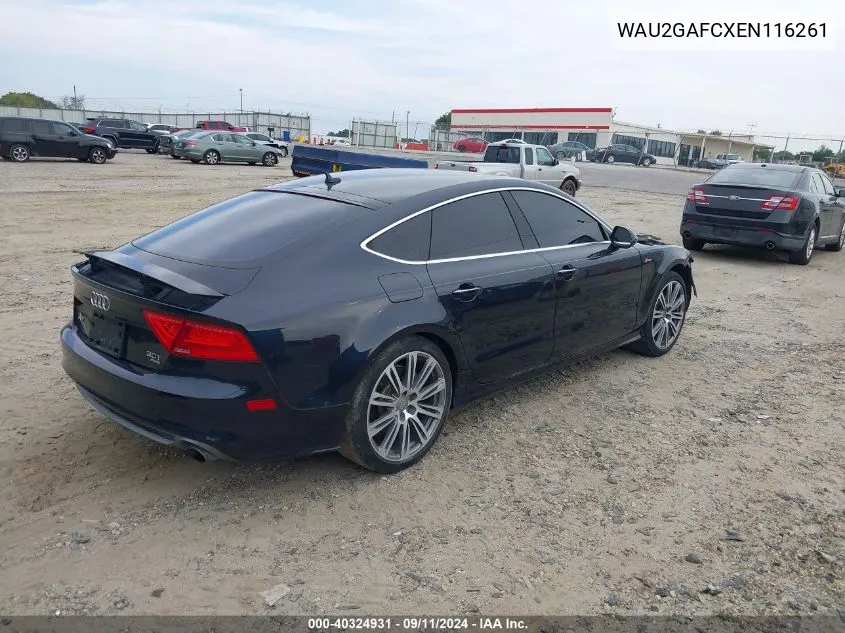 2014 Audi A7 3.0T Premium Plus VIN: WAU2GAFCXEN116261 Lot: 40324931