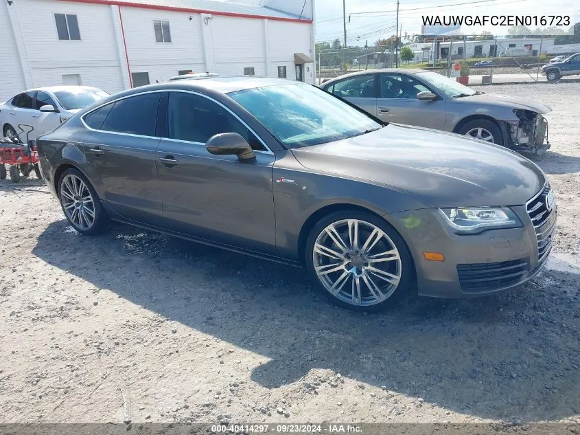 2014 Audi A7 3.0T Premium Plus VIN: WAUWGAFC2EN016723 Lot: 40414297