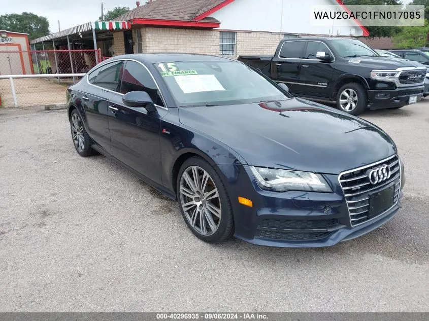 2015 Audi A7 3.0T Premium Plus VIN: WAU2GAFC1FN017085 Lot: 40296935