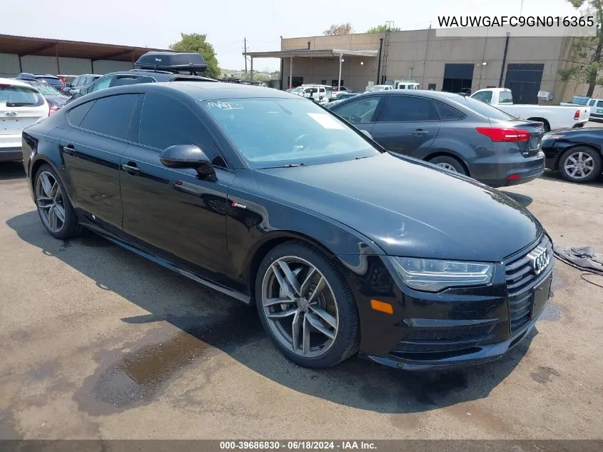 2016 Audi A7 3.0T Premium Plus VIN: WAUWGAFC9GN016365 Lot: 39686830