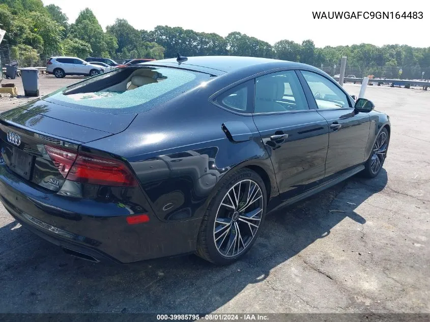 2016 Audi A7 3.0T Premium Plus VIN: WAUWGAFC9GN164483 Lot: 39985795