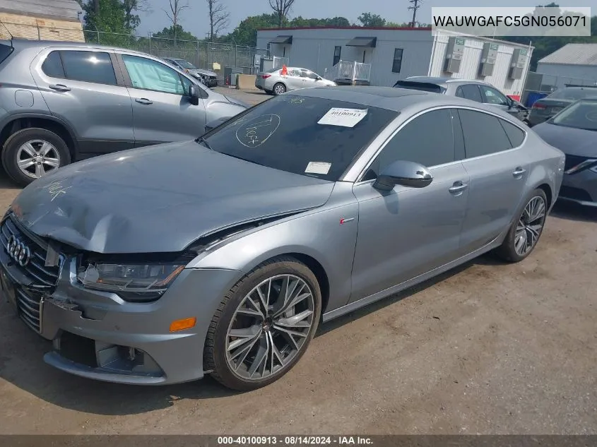 2016 Audi A7 3.0T Premium Plus VIN: WAUWGAFC5GN056071 Lot: 40100913