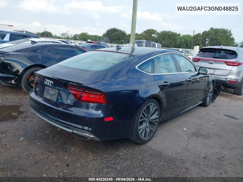 2016 Audi A7 Prestige VIN: WAU2GAFC3GN048825 Lot: 40228249