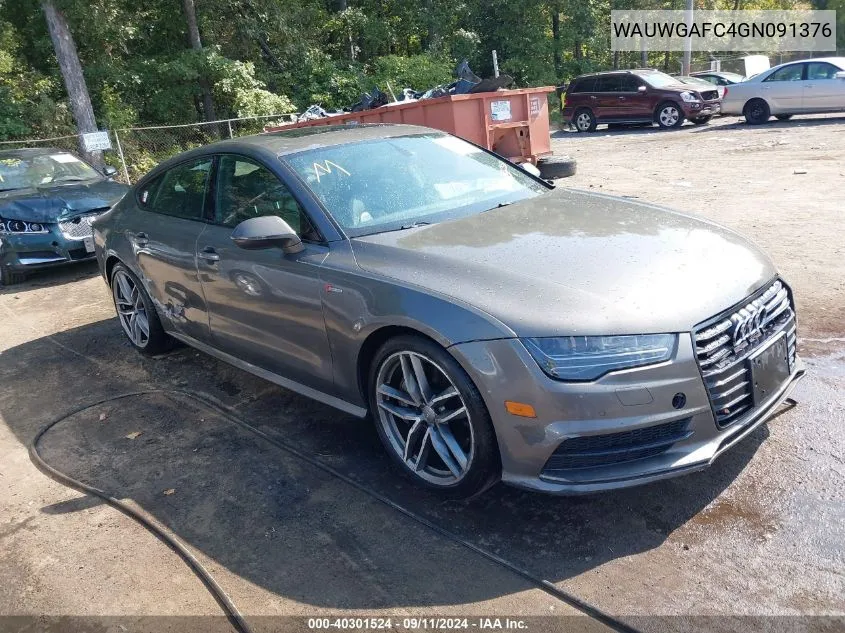 WAUWGAFC4GN091376 2016 Audi A7 3.0T Premium Plus