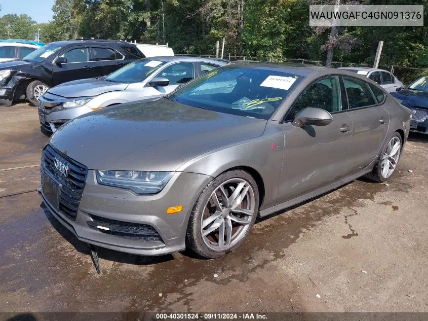 WAUWGAFC4GN091376 2016 Audi A7 3.0T Premium Plus